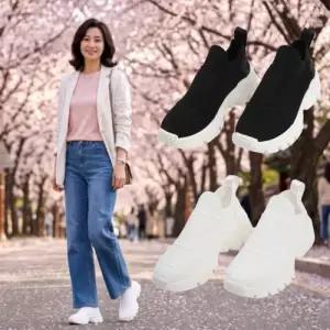 [할마마마]잇템니트키노피슬립온 엄마신발 5cm 키높이운동화