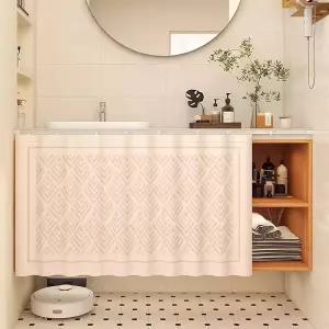 MTSYXYM 어코디언 도어 - 사일런트 트랙이 있는 드릴링 접이식 옷장 커튼 없음 패브릭 슬라이딩 대안