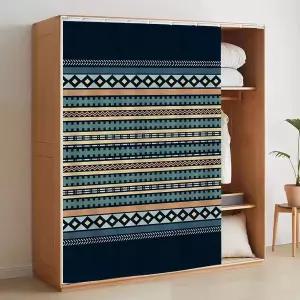 MTSYXYM 어코디언 도어 커튼 - 무음 슬라이딩 트랙 접이식 프라이버시 화면 옷장 교체 식료품 저장실