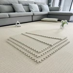 셀프 패브릭 방바닥매트 장모 방염 타일카페트 시공