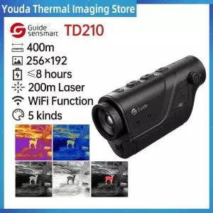 사냥 TD210 용 가이드 열 카메라 휴대용 주간 야간 감지기 와이파이 연결 야외 망원경 적외선 [호환]