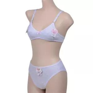 나노 가공 주니어 브라 팬티 세트 2단계 A컵 여자아이