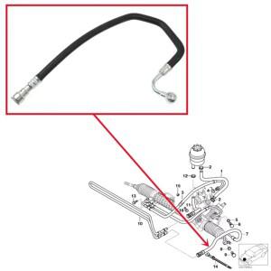 새로운 고품질 자동차 파워 스티어링 리턴 호스 펌프 유압 오일 파이프 32416796367 BMW E46-A14Z의 경우