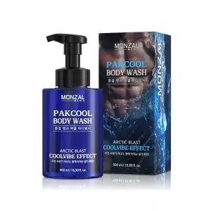 MONZAL 맨즈 시원한 쿨링 팍쿨 바디워시 500ml 멘톨 함유 2103821