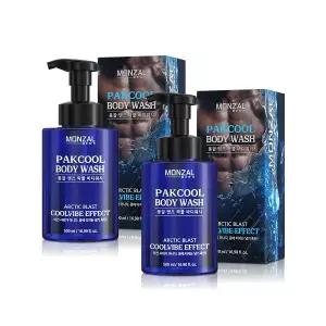MONZAL [2PACK] 맨즈 시원한 쿨링 팍쿨 바디워시 500ml 멘톨 함유 2103830
