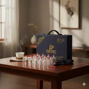 부항기 부항 부앙 세트 한의원부항 셀프 효과 국산