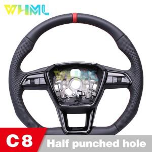 아우디 호라이즌 C8에 적합, 카본 파이버 스티어링 휠, 열선 기능 포함 제작 가능, 옵션으로 시프트 레버,