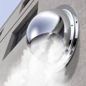 70-150mm 강철 환기 그릴 벽 구멍 커버 배기 후드 루버 밸브 팬 파이프 난방 냉방 시스템