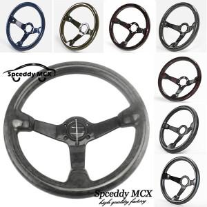 자동차 스포츠 14인치 딥 디쉬 리얼 카본 스티어링 휠 레이싱 블랙 레드 블루 골드 브라이트매트 드라이 파