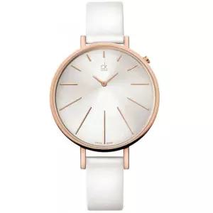 [캘빈클라인] CK 시계 K3E236L6 여성 가죽 여자 화이트 손목시계 선물