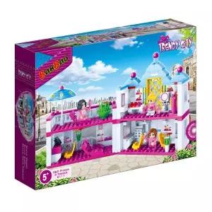 블록 장난감 미용실 뷰티샵 하우스 조립 블록 공주 선물용 플라스틱 어린이 창의력 여아 건축 유아