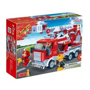 소방관 블록 사다리 학습 조립 블록 소방차 남아 플라스틱 피규어 자동차 장난감 어린이 아동 모형 놀이