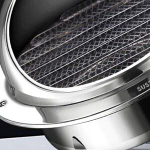 환기 덕트 시스템 건조기 벤트 환기구 HVAC 덮개 배기 벤트, 스틸 원형 스테인리스