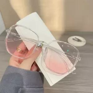 [하프클럽/옷자락]남녀공용 데일리 오버사이즈 뿔테 틴트 선글라스