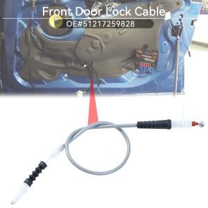 BMW 3 시리즈 F30 F31 F80 320i 335i M3 왼쪽 또는 오른쪽 용 전면 도어 외부 잠금 핸들 릴리스 케이블 와