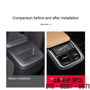후면 배기 배출구 터치 스크린 냉풍 온수 에어컨 볼보 호환XC60XC90S60V60V90S 용 자동차 액세서리