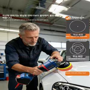 블루웨이 유막제거기계 폴리싱기계 무선광택기 왁스