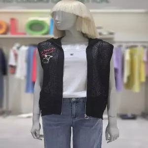 [베네통][베네통] 베네통 메쉬 후드 니트 집업 베스트 BAKV53531 (P003788331)