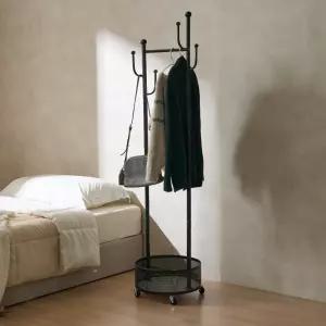 로프트앤리빙 스탠드옷걸이 이동식행거 미니 고정식 비키니 파이프 틈새 벽 철제 튼튼한 낮은 2단 드레스룸 벽 코너 수납 옷가게 원룸 옷장 무타공 철재