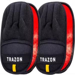 트라존 애완동물 제모 장갑 2팩 - 고양이와 개를 위한 정전기 매직 브러시 및 소파 가구 의류 카시트를