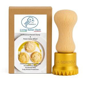 곤돌라 홈메이드 라비올리 스탬프 둥근 천연 이탈리 97인치 커터 이탈리아산 황동 사용하기