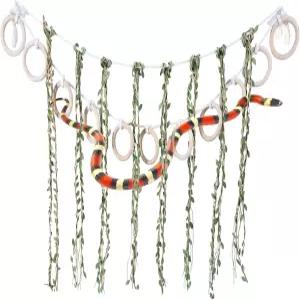 파충류용 덩굴 등반 수공예 정글 뱀 볼 피톤 카멜레온 놀이터 장난감 옥수수 강화 적합합니다