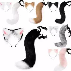 코스프레 코스튬 01 구미호 할로윈 파티의상(1) 귀 꼬리 여우 고양이