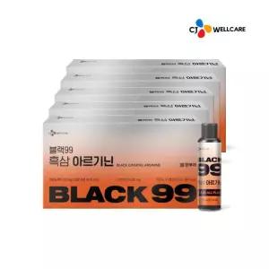 [CJ공식] 한뿌리 블랙99 흑삼 아르기닌 7병 5박스