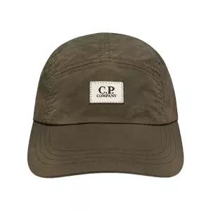 [CP COMPANY]키즈 로고 라벨 나일론 캠프캡 카키 20CKAC112B 00L3C00 683