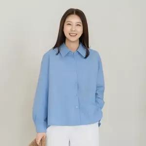 엄마옷 마담4060 백플리츠코튼셔츠 -QBL2603058-