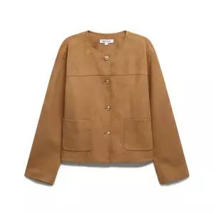 나이스클랍 스웨이드 라운드 자켓 A261PWL203