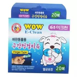 와우 이크린 구강 청결티슈 20매