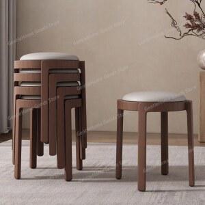 가죽 모던 홈 캐주얼 다이닝 벤치 있는 다이닝룸 스타일 북유럽 내구성 원목 가구 앤틱 에스테틱하고