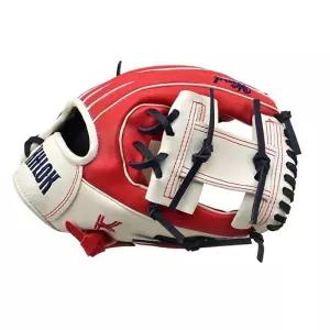 A500 청소년 야구 글러브 유틸리티 장갑 레드 투구 오른손