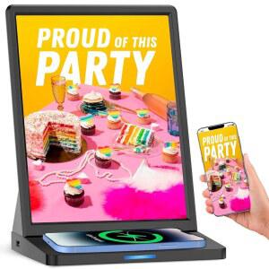 PWR4GTR 7인치 디지털 사이니지 32GB 모니터 배터리 기능 구동 상용 화면 미러링