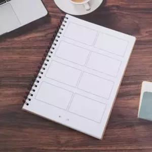 [문구/오피스] A4 노트 8컷 공책 4컷 50매 콘티 만화 스토리보드 그림