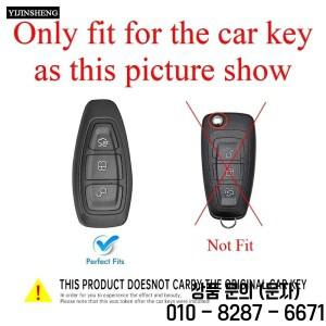 아연 합금 가죽 자동차 키 케이스 커버 포브 포드 피에스타 포커스 3 4 ST 몬데오 에코스포츠 퓨전 2013