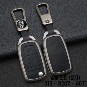 아연 합금 + 가죽 자동차 키 케이스 커버 스킨 홀더 DAF 106 CF 유로 2022 XG 트럭 플립 원격 보호 쉘