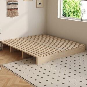 일본식 다다미 원목 로우베드 프레임 임대주택용 경제적인 이층침대