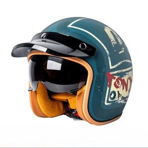 귀여운스쿠터헬멧 레트로헬멧 빈티지오토바이헬멧 일러스트디자인 감성 오토바이용 반모