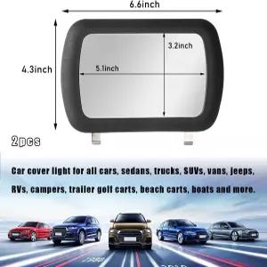 2PCS 자동차 바이저 배니티 미러 스테인리스 스틸 메이크업 바이저용 선쉐이딩 코스메틱 스틱온 시트백