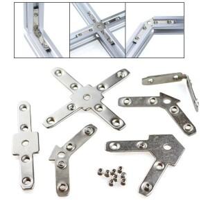 Makerlink 티 너트 V 슬롯 T 앵글 코너 커넥터, 60 90 120135 히든 결합 연결, 10 개