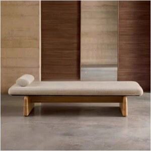 북유럽 모던 벤치 미니멀리스트 원목 침실 레크리에이션 가구 스툴 다이닝 라운지 Panchine 호텔 ZYCD