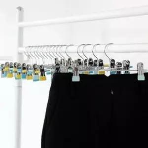 [생활] 바지걸이 청바지 3P 하의 집게 옷걸이 철집게 정리