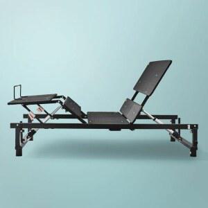 퀸 사이즈 조절식 침대 프레임, 독립적인 조절, 프레임 무선 및 모터, 리모컨, 부분 각도 머리 조용한 전동