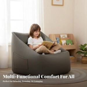 구조화된 소프트 시팅 포드 소파 편안한 조립 성인용, 바닥 거실용 지지형 경량 불필요 의자