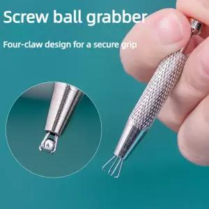 보석 다이아몬드 비즈 및 작은 부품을 위한 정밀 4-클로우 핀셋 이빨 없는 디자인 다용도 도구