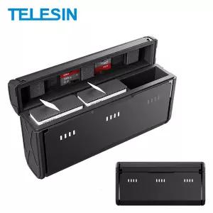 TELESIN 포켓 충전기 GoPro13 Hero13 TF 카드 스토리지 3 슬롯 배터리 고속 충전 박스 GoPro Hero 13