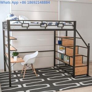 노르딕 아이언 아트 이층 침대 다기능 강철 파빌리온 철제 단계로 두 프레임 된 적합한,
