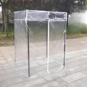 투명 방수 붕어빵 장사용 대형 접이식 바람막이 실내용